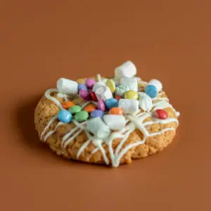 Cookie Rainbow regenboog koek witte chocolade smarties m&m